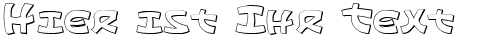Ihre Vorschau von der Schriftart Ephesian 3D