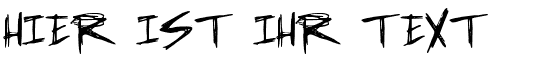 Ihre Vorschau von der Schriftart Incubus