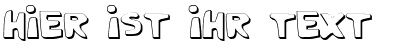Ihre Vorschau von der Schriftart Crappity-Crap-Crap 3D
