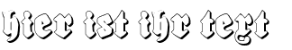 Ihre Vorschau von der Schriftart Biergrten Shadow