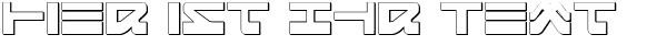 Ihre Vorschau von der Schriftart Searider Falcon 3D