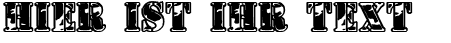 Ihre Vorschau von der Schriftart 1st Cav II