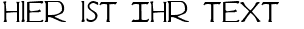 Ihre Vorschau von der Schriftart Hadriatic