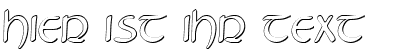 Ihre Vorschau von der Schriftart Tristram Shadow