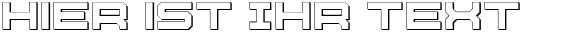 Ihre Vorschau von der Schriftart USS Dallas Outline