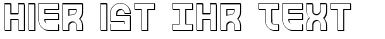 Ihre Vorschau von der Schriftart Trek Trooper 3D