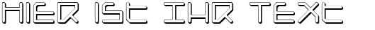 Ihre Vorschau von der Schriftart Federapolis Shadow