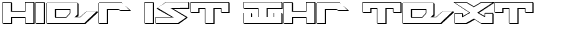 Ihre Vorschau von der Schriftart Nightrunner Shadow
