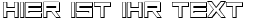 Ihre Vorschau von der Schriftart Low Gun Screen Bold 3D