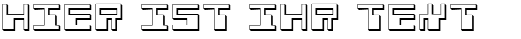 Ihre Vorschau von der Schriftart Phaser Bank 3D