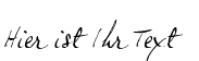 Ihre Vorschau von der Schriftart JP Hand Slanted