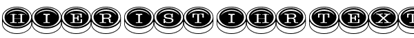 Ihre Vorschau von der Schriftart Typewriter Keys