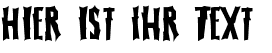 Ihre Vorschau von der Schriftart Fearless Vampire Killer