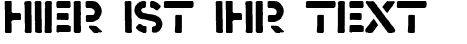 Ihre Vorschau von der Schriftart Crass