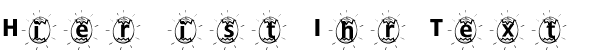 Ihre Vorschau von der Schriftart ADFBEasterEgg