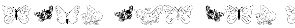 Ihre Vorschau von der Schriftart Butterfly Heaven
