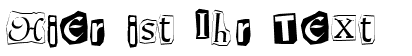 Ihre Vorschau von der Schriftart Ransom