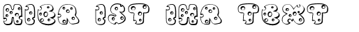 Ihre Vorschau von der Schriftart JI Swiss Cheese