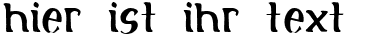 Ihre Vorschau von der Schriftart Initial
