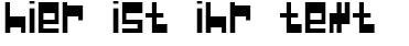 Ihre Vorschau von der Schriftart Null Pointer