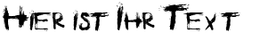 Ihre Vorschau von der Schriftart B-rushed