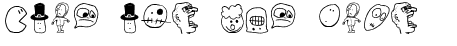 Ihre Vorschau von der Schriftart Tombats Smilies