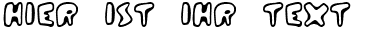 Ihre Vorschau von der Schriftart Zinc Boomerang