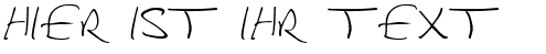 Ihre Vorschau von der Schriftart Douglas Adams Hand