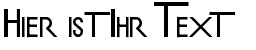Ihre Vorschau von der Schriftart MD Slanted