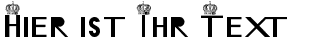 Ihre Vorschau von der Schriftart MD Crown