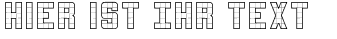 Ihre Vorschau von der Schriftart 3x5 Outline