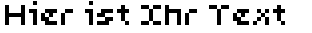 Ihre Vorschau von der Schriftart Pix-L