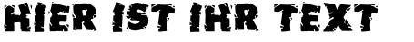 Ihre Vorschau von der Schriftart Earthquake MF