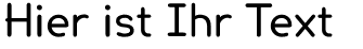 Ihre Vorschau von der Schriftart Lexie Readable