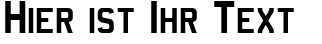 Ihre Vorschau von der Schriftart Mandatory