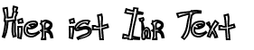 Ihre Vorschau von der Schriftart Ra's Hand Hollow