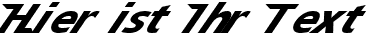 Ihre Vorschau von der Schriftart Speedy 12
