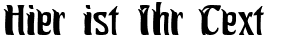 Ihre Vorschau von der Schriftart Pittoresk
