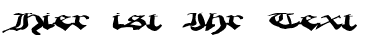 Ihre Vorschau von der Schriftart Crappy Gothic