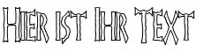 Ihre Vorschau von der Schriftart FrankenDork Hollow