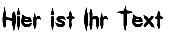 Ihre Vorschau von der Schriftart Gibberish
