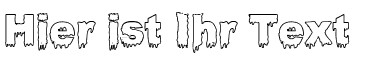 Ihre Vorschau von der Schriftart Bloody Stump Gutted