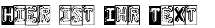 Ihre Vorschau von der Schriftart Dymo Grunge Bubble