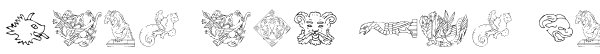 Ihre Vorschau von der Schriftart Monsters of Stone