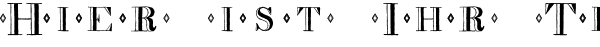 Ihre Vorschau von der Schriftart Decadence