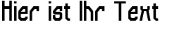Ihre Vorschau von der Schriftart Elb-Tunnel