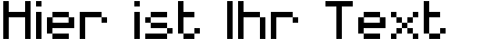 Ihre Vorschau von der Schriftart MiniForma