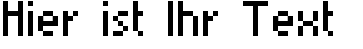 Ihre Vorschau von der Schriftart MiniSet