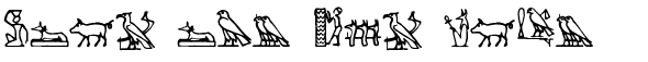 Ihre Vorschau von der Schriftart Hieroglify