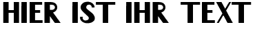 Ihre Vorschau von der Schriftart Wabene